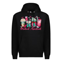 Black ma medical assistant coffee cups Premium Hoodie - MaliasSmallBusiness