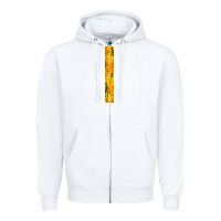 White Halloween Key Fob Zipper Hoodie - BundleAndBundleShop