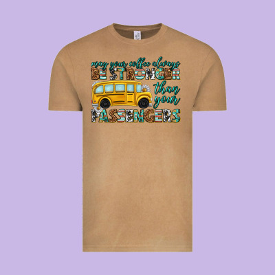May Your Coffee Always Vintage Tee Designed By Texasbilliewilder