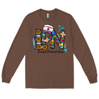 Chestnut lpn licensed practial nurse Long Sleeve Tee - CowhideDigitalArt