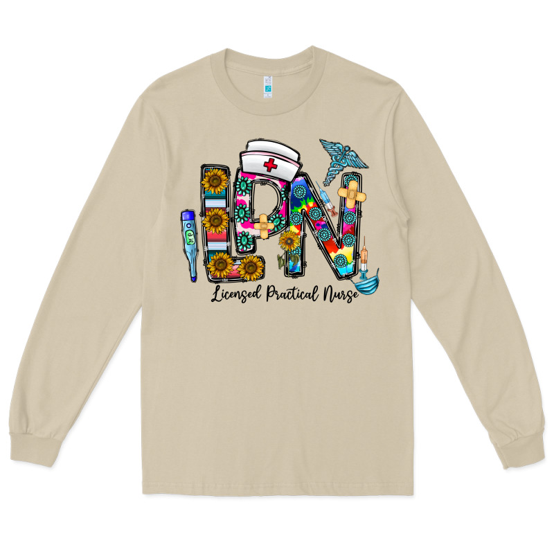 Lpn Licensed Practial Nurse Long Sleeve Tee by CowhideDigitalArt | Teevron