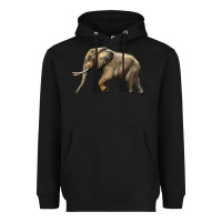 Black Elephant Heavyweight Hoodie - LillyAllenDesigns