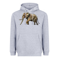 Heather Grey Elephant Heavyweight Hoodie - LillyAllenDesigns