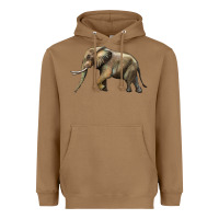 Toasted Coconut Elephant Heavyweight Hoodie - LillyAllenDesigns