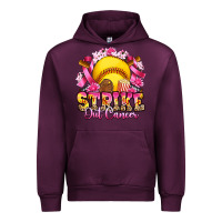 Mauve Wine strike out cancer softball Urban Hoodie - Artiststas