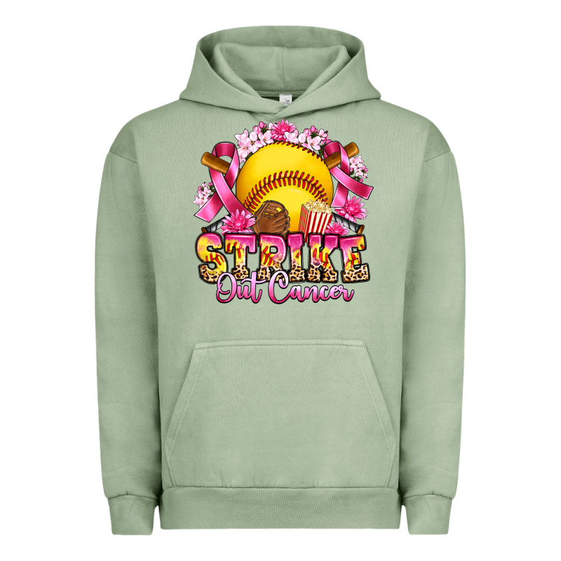 Strike Out Cancer Softball Urban Hoodie by Artiststas | Teevron