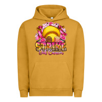 Pigment Peanut Butter strike out cancer softball Urban Hoodie - Artiststas
