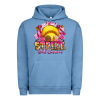 Pigment Pebble Blue strike out cancer softball Urban Hoodie - Artiststas
