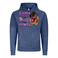 Vintage Denim A queen will always turn pain into power Vintage Hoodie - RanaPortraitStore