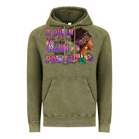 Vintage Olive A queen will always turn pain into power Vintage Hoodie - RanaPortraitStore