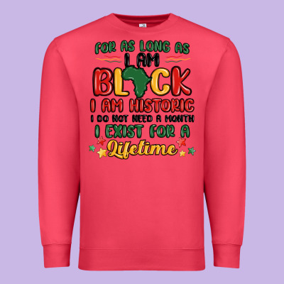 Black History Month Malia Premium Sweatshirt Designed By Maliassmallbusiness