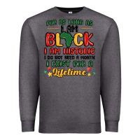 Charcoal Heather black history month malia Premium Sweatshirt - MaliasSmallBusiness