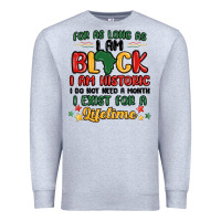 Heather Grey black history month malia Premium Sweatshirt - MaliasSmallBusiness