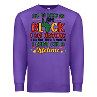 Purple black history month malia Premium Sweatshirt - MaliasSmallBusiness