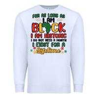 White black history month malia Premium Sweatshirt - MaliasSmallBusiness