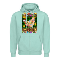 Christmas Chicken Zipper Hoodie | Teevron