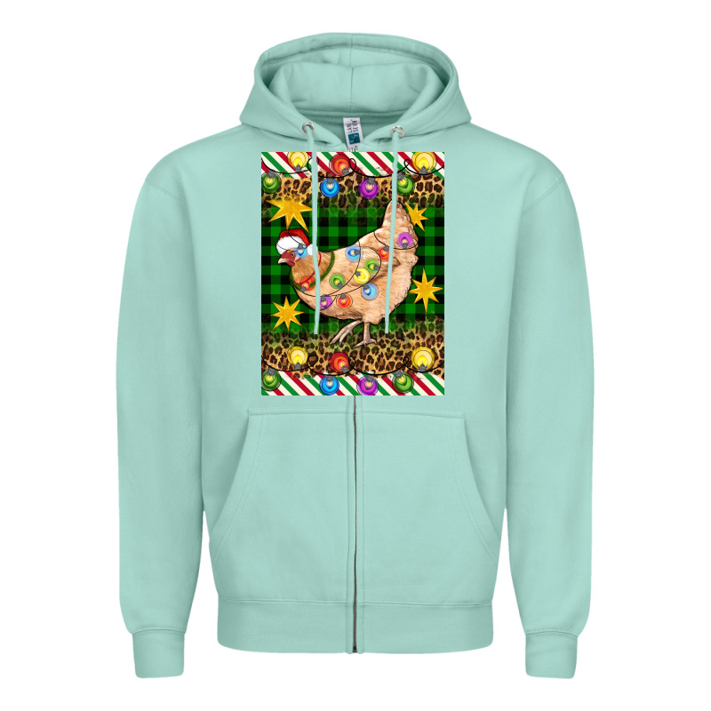 Christmas Chicken Zipper Hoodie by Artiststas | Teevron