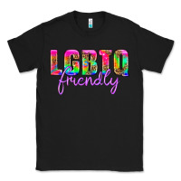 Black lgbtq friendly Classic Tee - HRA Design Shop