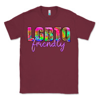 Burgundy lgbtq friendly Classic Tee - HRA Design Shop