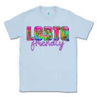 Dusty Blue lgbtq friendly Classic Tee - HRA Design Shop