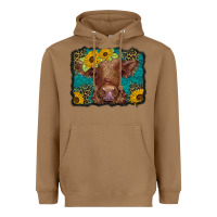 Toasted Coconut western leopard buffalo plaid baby highland cow Heavyweight Hoodie - BarkalooDesign