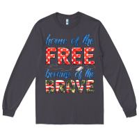 Smoke home of the free because of the brave Long Sleeve Tee - HRA Design Shop