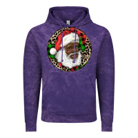 Cloud Purple Afro Santa Christmas Vintage Hoodie - RanaPortraitStore