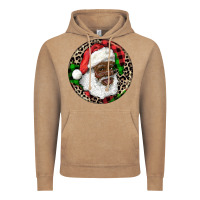 Vintage Coffee Afro Santa Christmas Vintage Hoodie - RanaPortraitStore