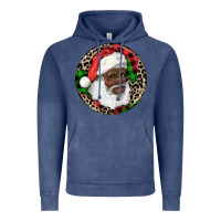 Vintage Denim Afro Santa Christmas Vintage Hoodie - RanaPortraitStore