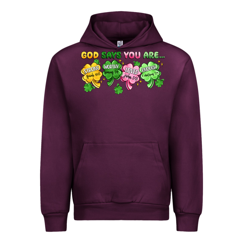 St. Patrick's Day God Says You Are Urban Hoodie by Artiststas | Teevron