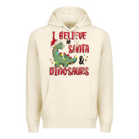 Tofu i believe in santa & dinosaurs Premium Hoodie - MaliasSmallBusiness