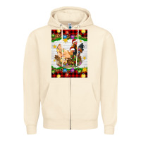 Sandshell Christmas coop animals Zipper Hoodie - Artiststas