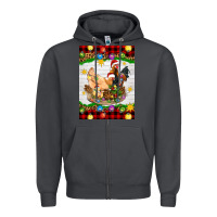 Smoke Christmas coop animals Zipper Hoodie - Artiststas
