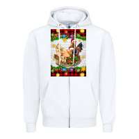 White Christmas coop animals Zipper Hoodie - Artiststas
