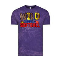 Cloud Purple wild about softball Vintage Tee - Zillion Design Studio