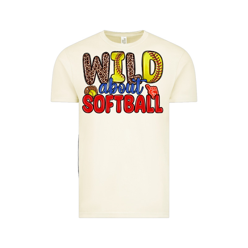 Wild About Softball Vintage Tee by Zillion Design Studio | Teevron