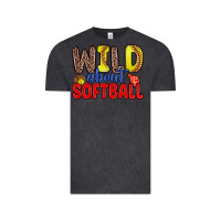 Vintage Black wild about softball Vintage Tee - Zillion Design Studio