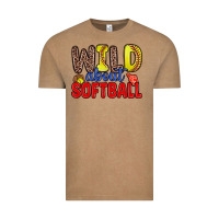 Vintage Coffee wild about softball Vintage Tee - Zillion Design Studio
