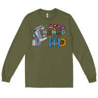 Army Green mammo technologist Long Sleeve Tee - CowhideDigitalArt