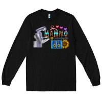 Black mammo technologist Long Sleeve Tee - CowhideDigitalArt