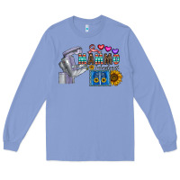 Colony Blue mammo technologist Long Sleeve Tee - CowhideDigitalArt