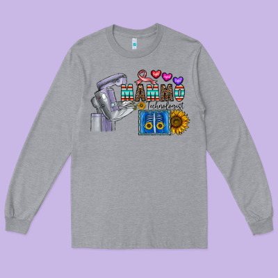 Mammo Technologist Long Sleeve Tee Designed By Cowhidedigitalart