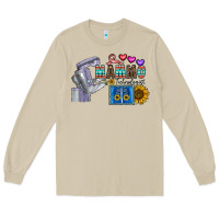 Mushroom mammo technologist Long Sleeve Tee - CowhideDigitalArt