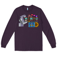 Plum mammo technologist Long Sleeve Tee - CowhideDigitalArt