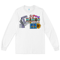 White mammo technologist Long Sleeve Tee - CowhideDigitalArt