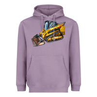 Lavender Compact Track Loader Heavyweight Hoodie - LillyAllenDesigns