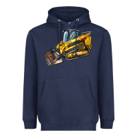 Navy Compact Track Loader Heavyweight Hoodie - LillyAllenDesigns