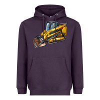 Plum Compact Track Loader Heavyweight Hoodie - LillyAllenDesigns