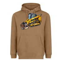 Toasted Coconut Compact Track Loader Heavyweight Hoodie - LillyAllenDesigns