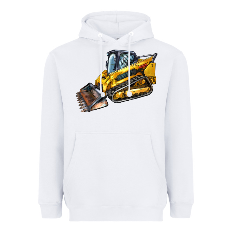 Compact Track Loader Heavyweight Hoodie by LillyAllenDesigns | Teevron